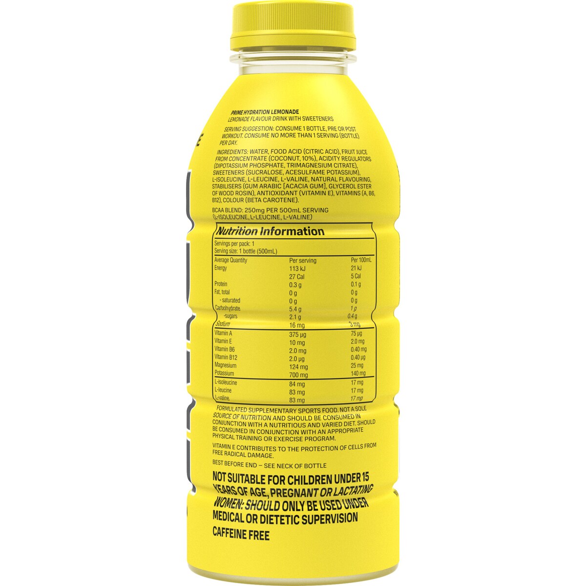 Prime Hydration Lemonade 500ml