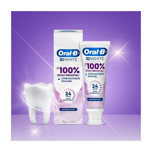 Oral B 3d White Lasting White Enamel Strong Toothpaste - 95g