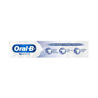 Oral B 3dwhite Strengthens Enamel Whitening Toothpaste - 110g