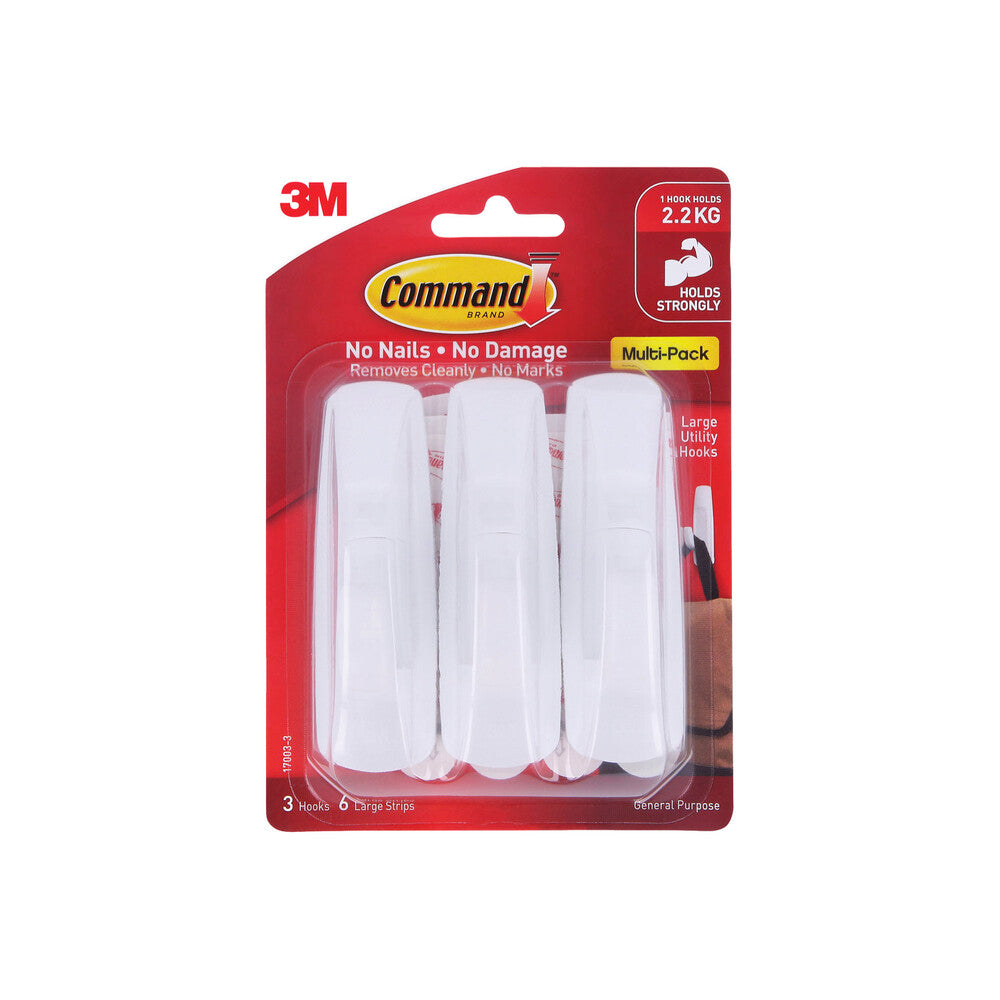 Command Large Picture General Purpose Hooks Value Pack - 3 pack