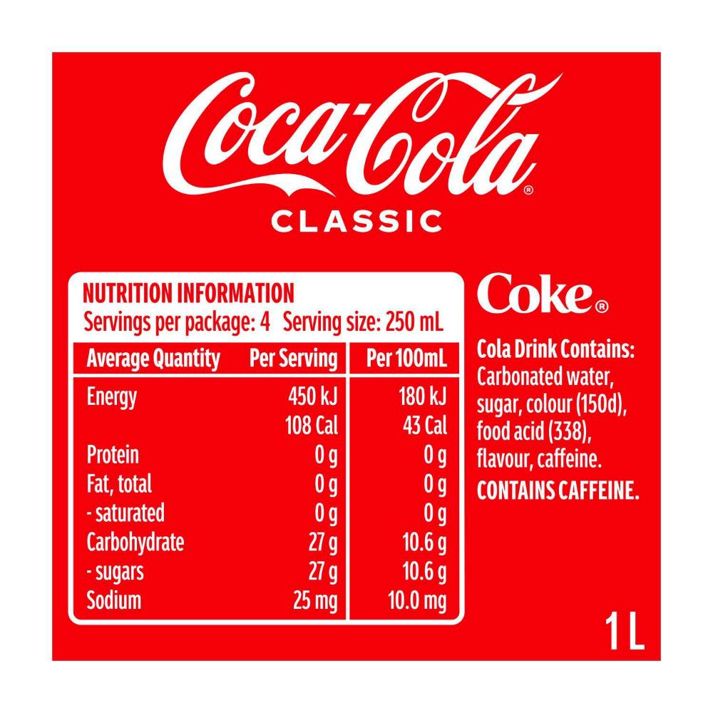 Coca-Cola assic Soft Drink Bottle - 1L