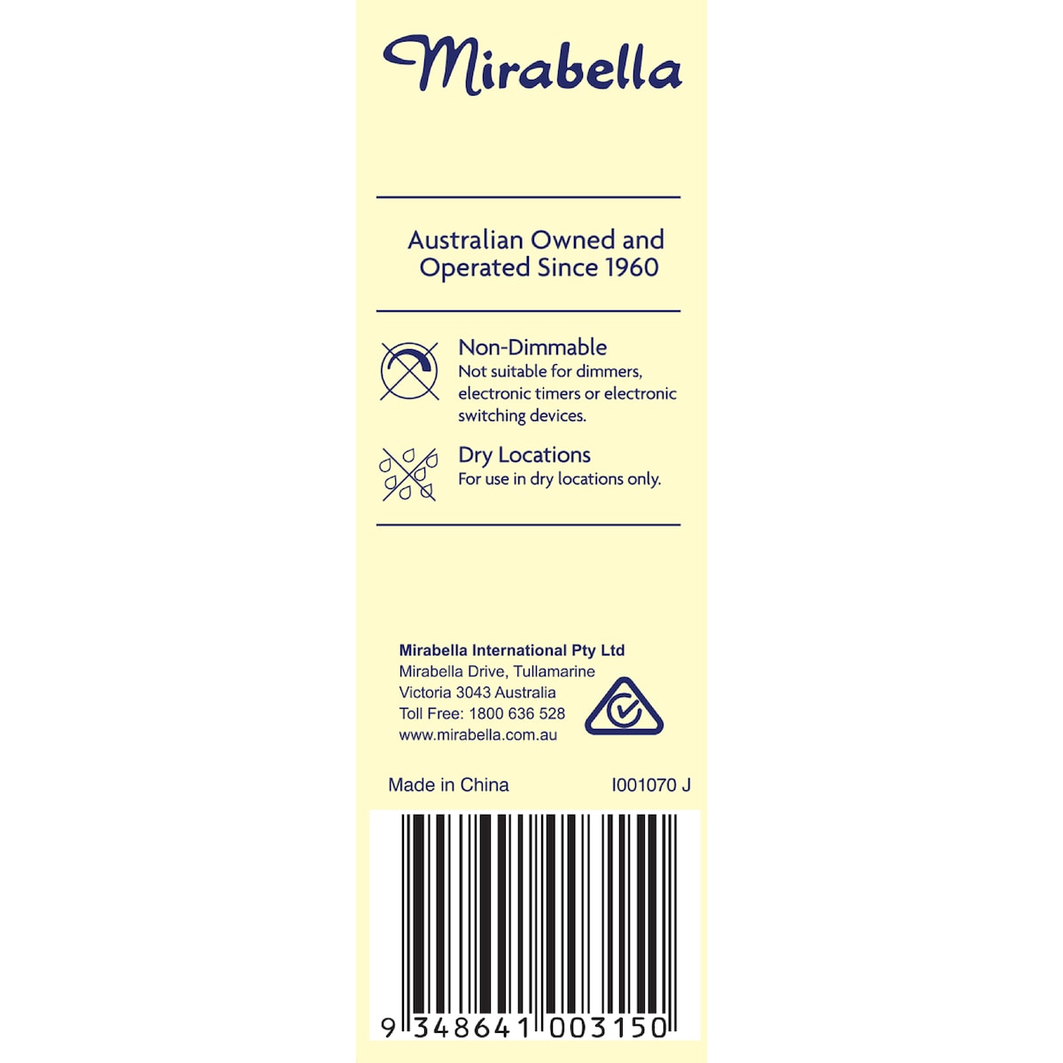 Mirabella Led Candle Es 5w 500lm Warm White Each