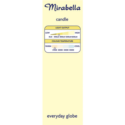 Mirabella Led Candle Ses 5w 470lm Warm White 1 Pack