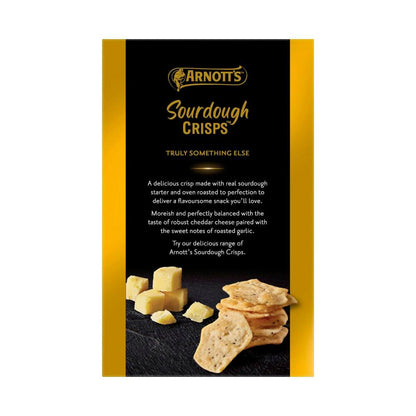 Arnott's Sourdough Crackers Cheddar & Roast Garlic - 150g