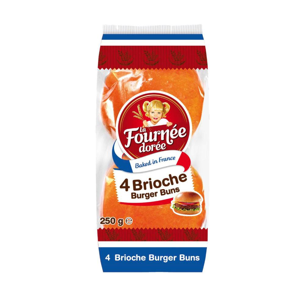 La Fournee Doree Brioche Burger Buns - 250g