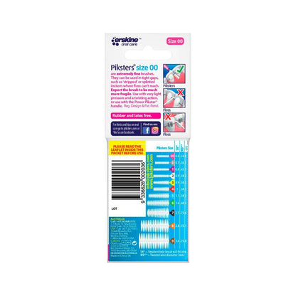 Piksters Interdental Brushes Pink Size 00 - 10 pack