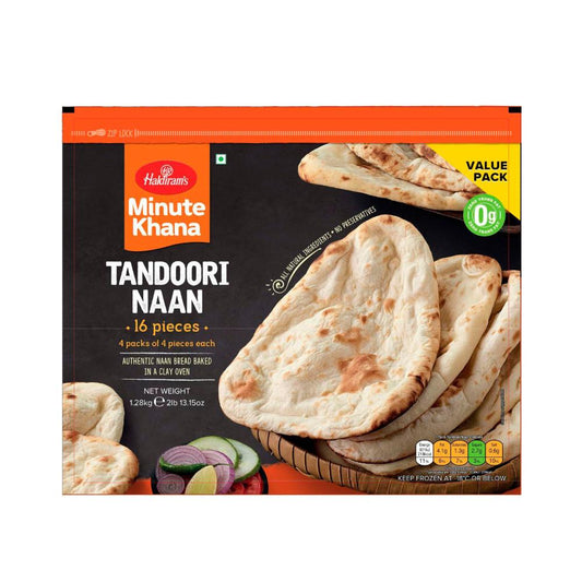 Haldirams Tandoori Naan 16 Pack - 1.28kg