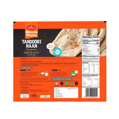 Haldirams Tandoori Naan 16 Pack - 1.28kg