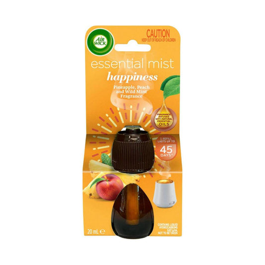 Air Wick Essential Mist Happiness Pineapple-peach & Wild Mint Air Freshener Refill - 20mL