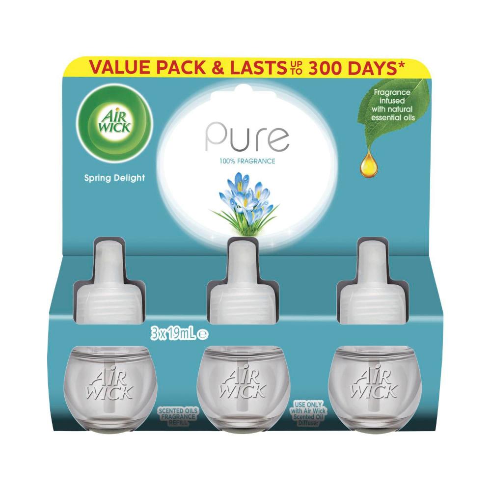 Air Wick Pure Spring Delight Refills 3x19ml - 3 Pack
