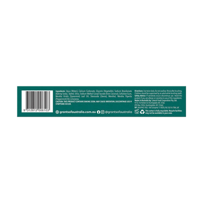 Grants Of Australia Whitening Spearmint Toothpaste - 110g