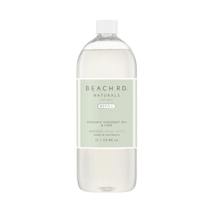 Beach Road Naturals Organic Coconut Oil & Lime Hand Wash Refill - 1L