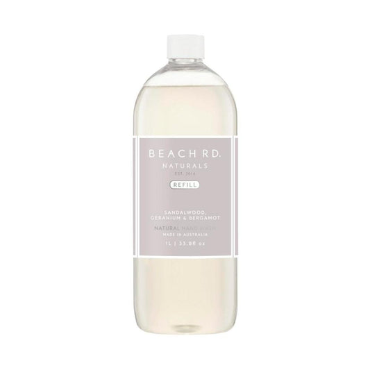 Beach Road Naturals Sandalwood Geranium & Bergamot Hand Wash Refill - 1L