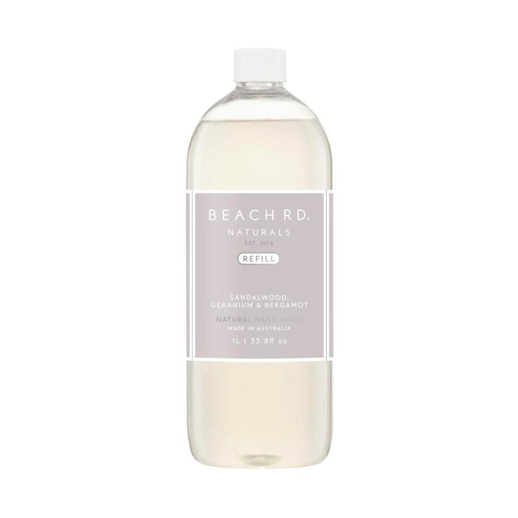 Beach Road Naturals Sandalwood Geranium & Bergamot Hand Wash Refill - 1L