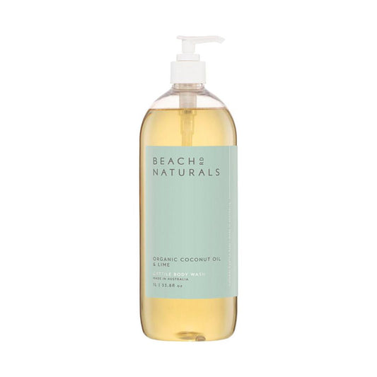 Beach Road Naturals Organic Coconut Oil & Lime Natural Body Wash - 1L