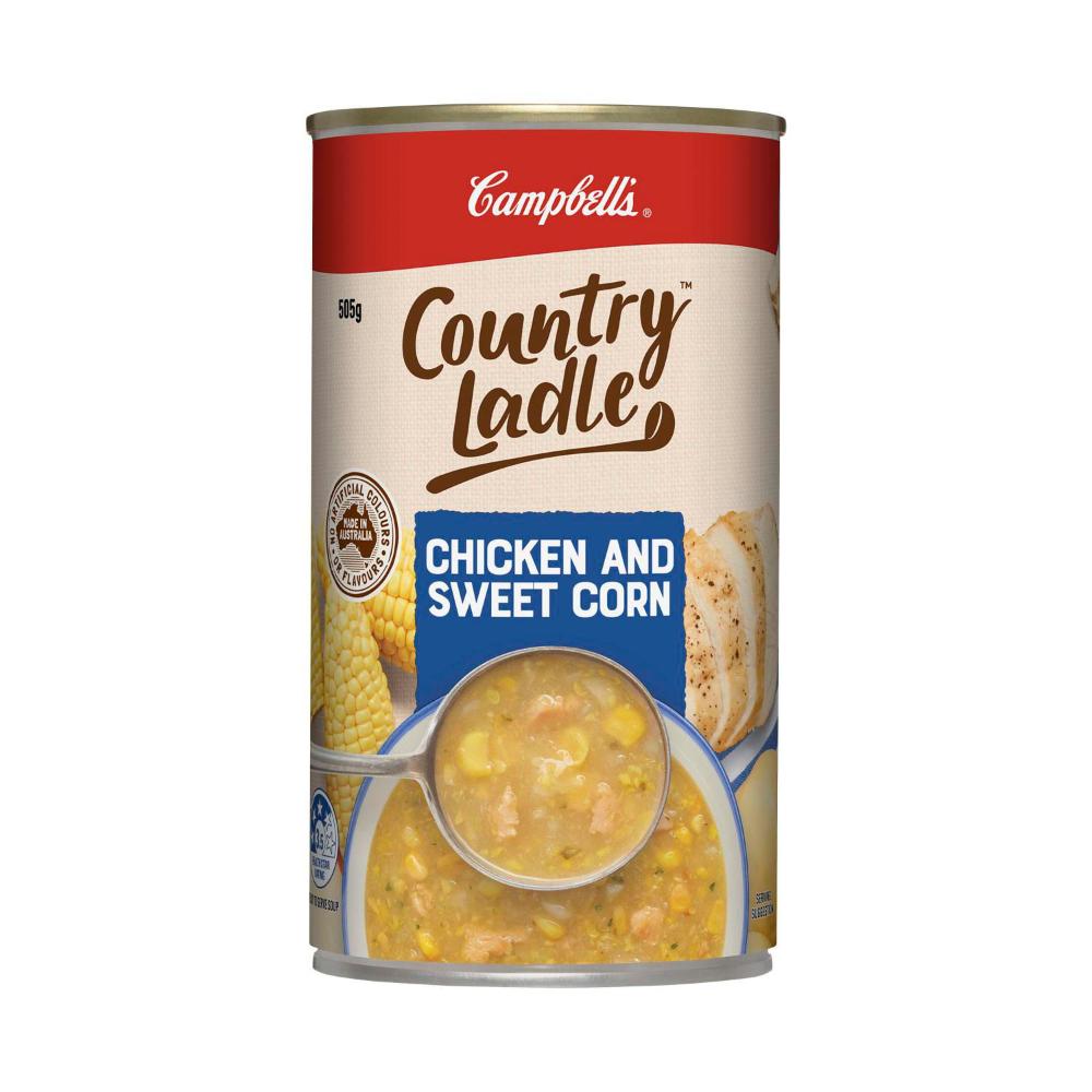 Campbell's Country Ladle Soup Can Chicken & Sweet Corn - 505g