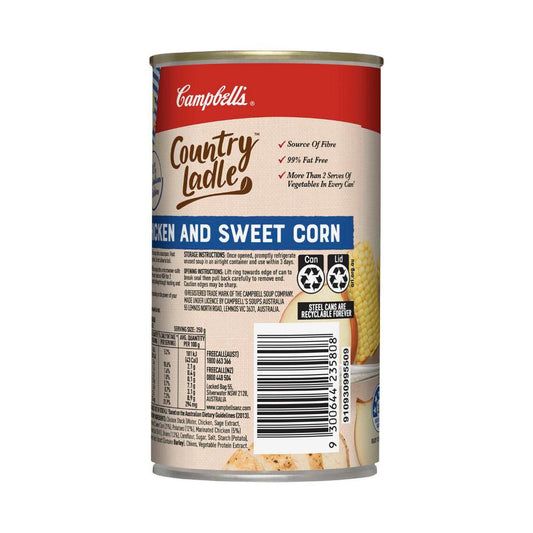 Campbell's Country Ladle Soup Can Chicken & Sweet Corn - 505g