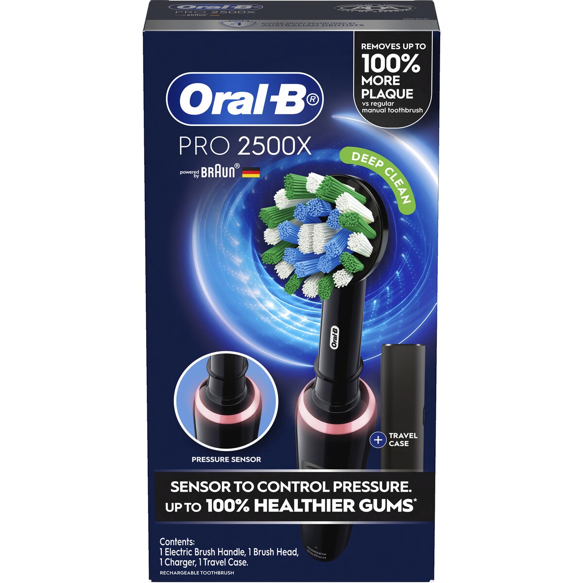Oral-b Pro 2500x Electric Toothbrush Black Each