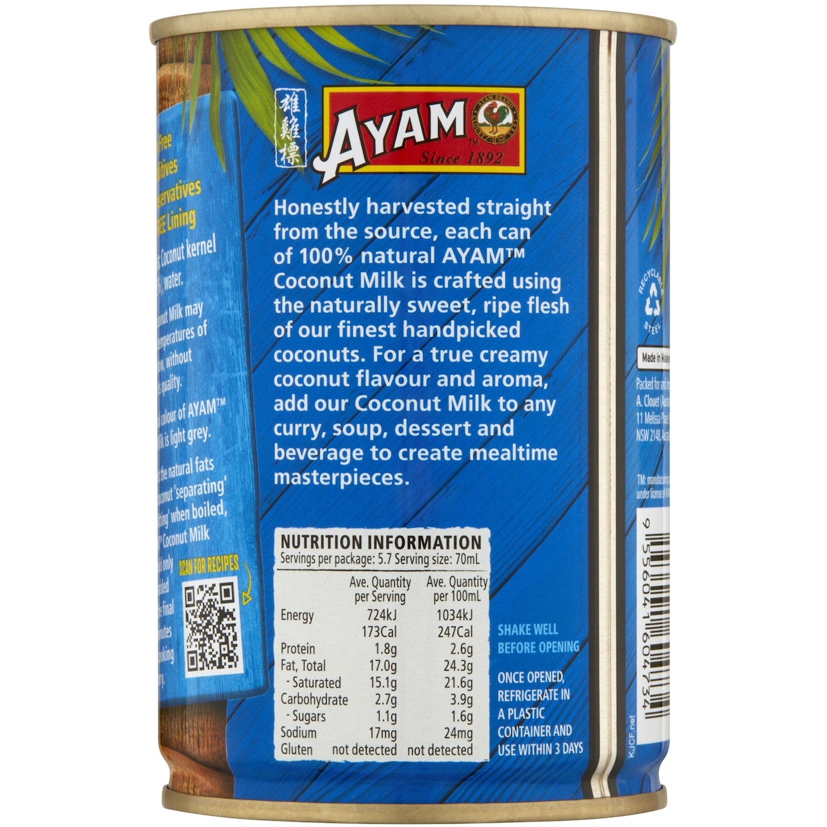 Ayam Coconut Milk 400ml