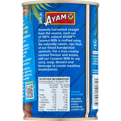Ayam 100% Natural Coconut Milk 400ml