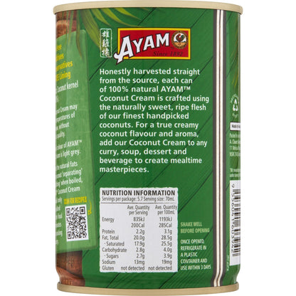 Ayam 100% Natural Coconut Cream 400ml