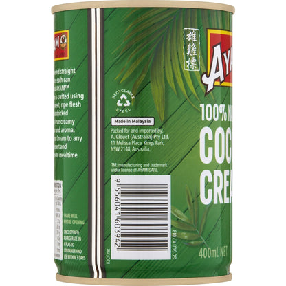 Ayam 100% Natural Coconut Cream 400ml