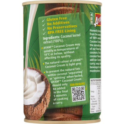 Ayam 100% Natural Coconut Cream 400ml