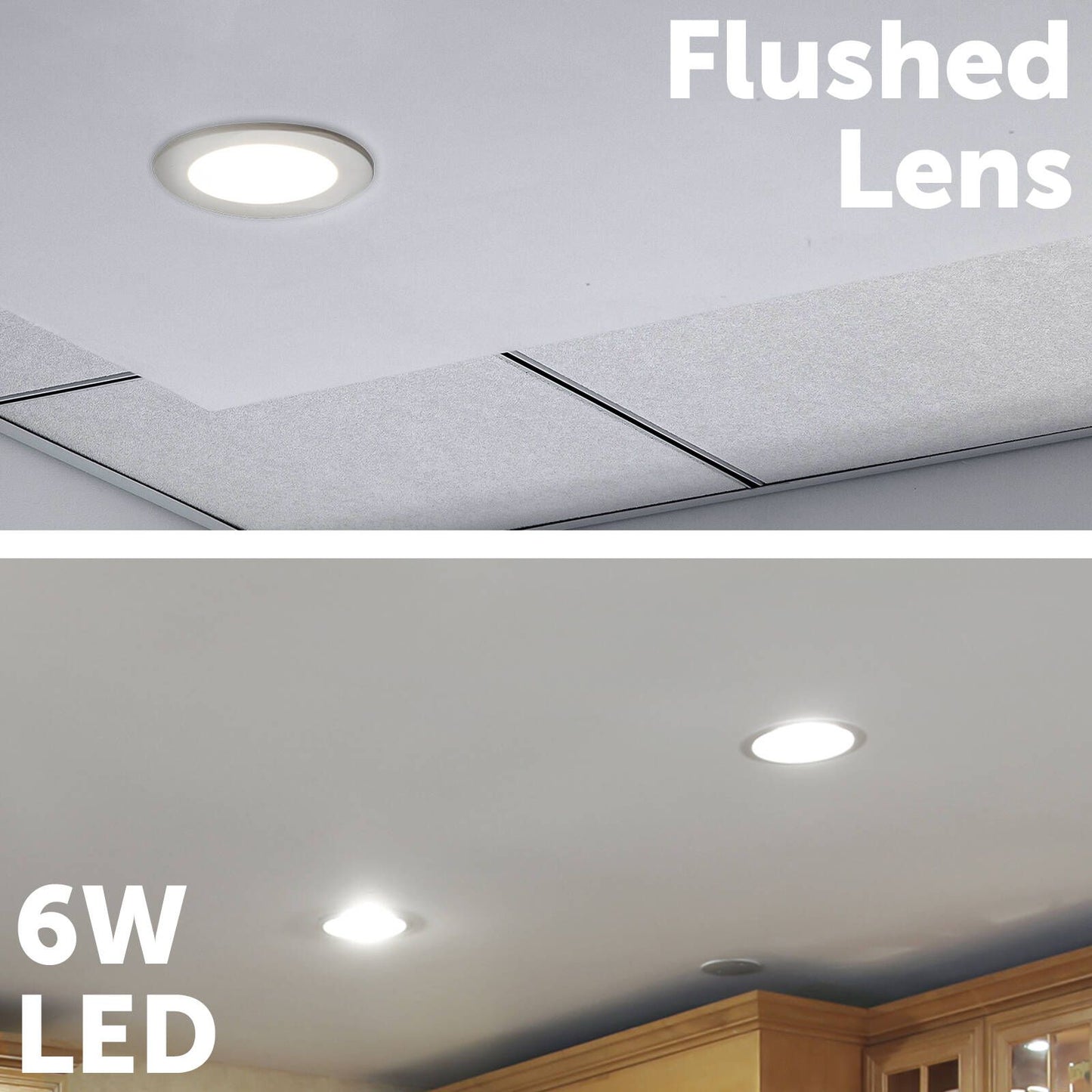 Arlec Tri Colour Dimmable LED Downlight - 6W - 107mm - White