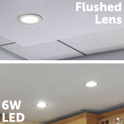 Arlec Tri Colour Dimmable LED Downlight - 6W - 107mm - White