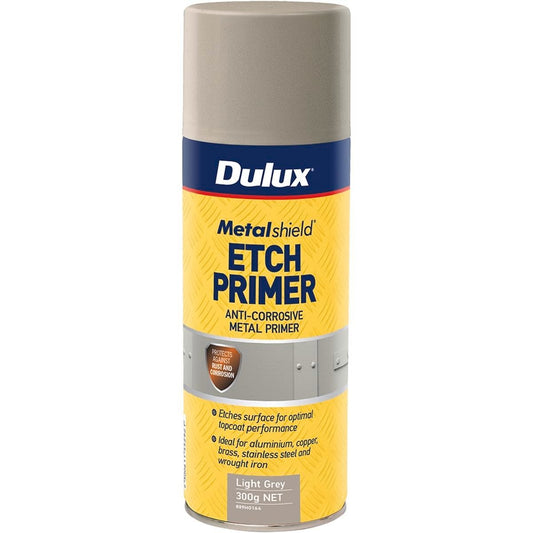 Dulux Metalshield Etch Primer Spraypak 300g Light Grey Anti-Corrosive