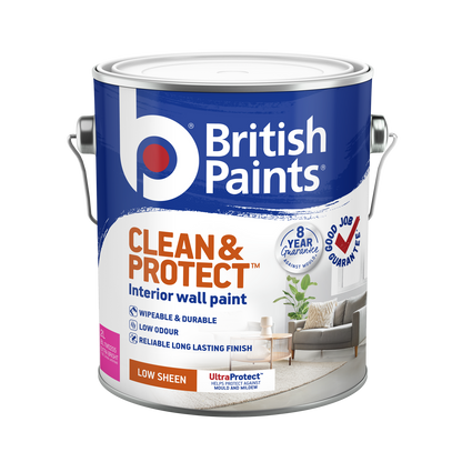British Paints Extra Bright Low Sheen Interior Paint - 2L