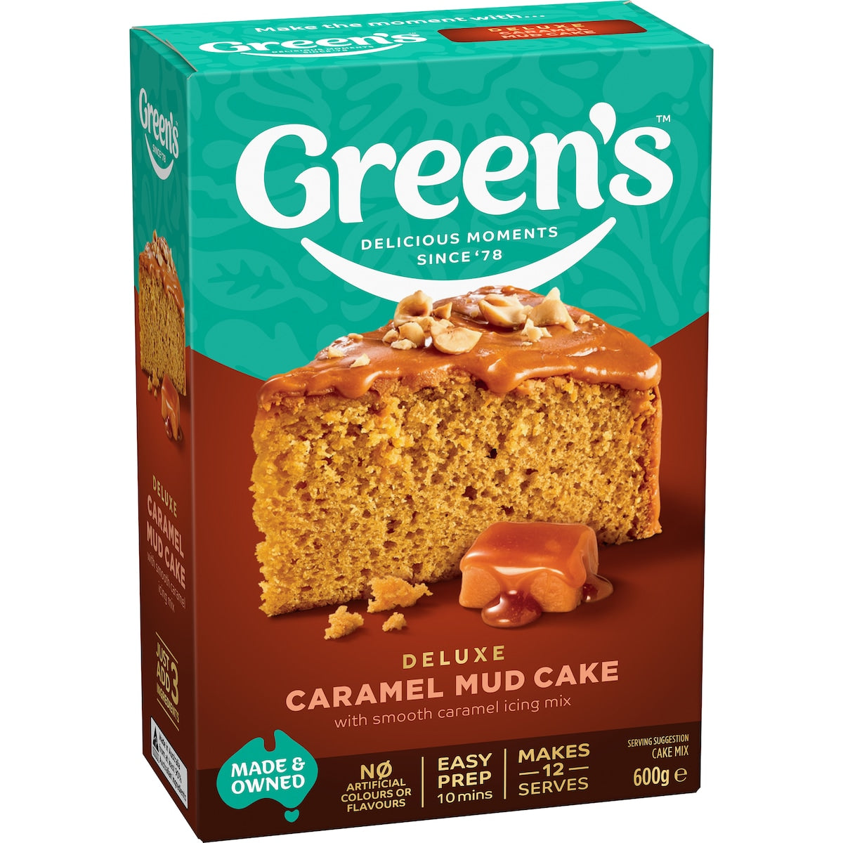 Green's Cake Mix Caramel Mud 600g
