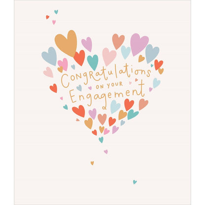John Sands Greeting Card Engagement Hearts Each