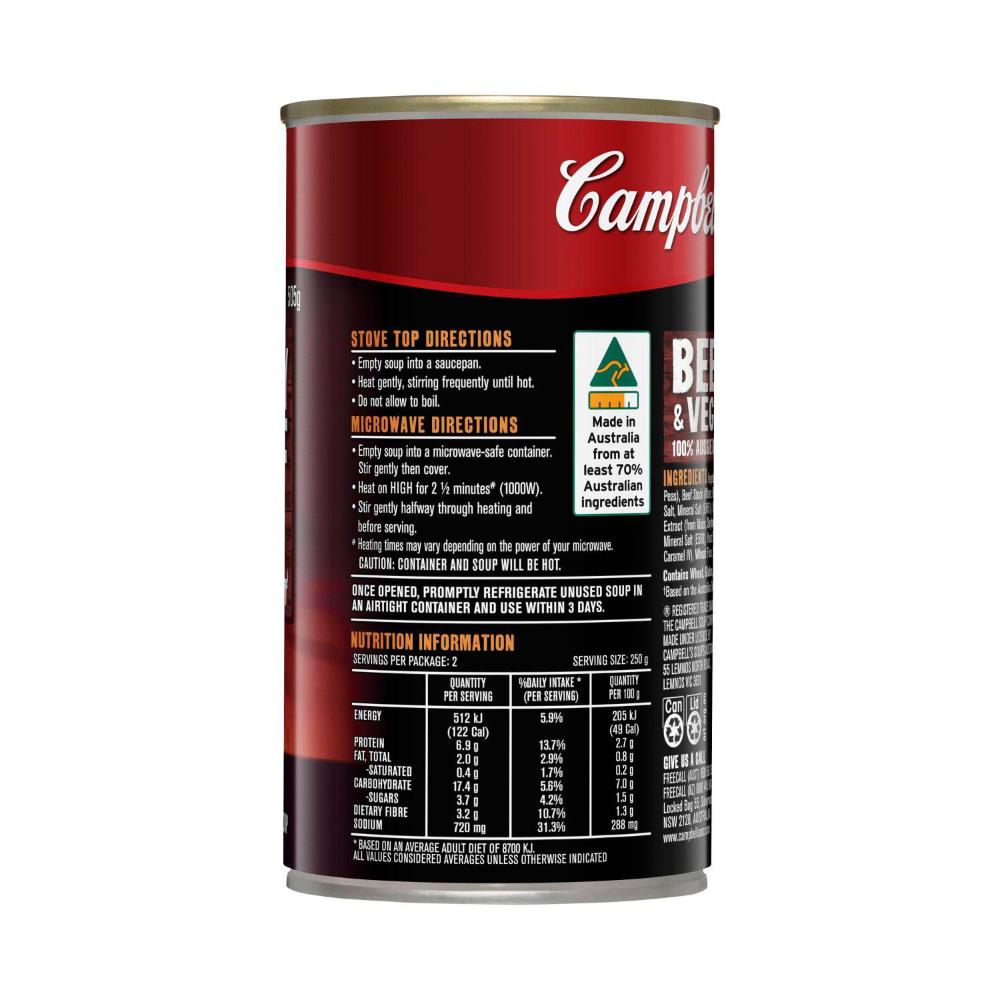 Campbell's Chunky Soup Can Beef & Veg - 505g