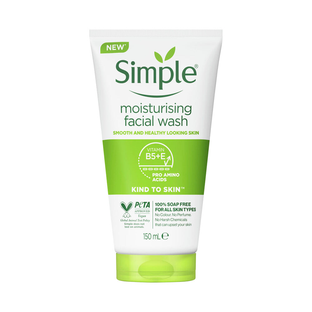 Simple Moisturising Facial Wash Kind To Skin - 150mL