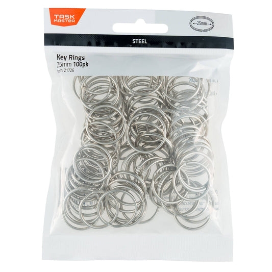 Taskmaster Key Ring - 25mm - 100 Pack