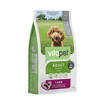 Vitapet Dry Dog Food Adult Lamb - 3kg