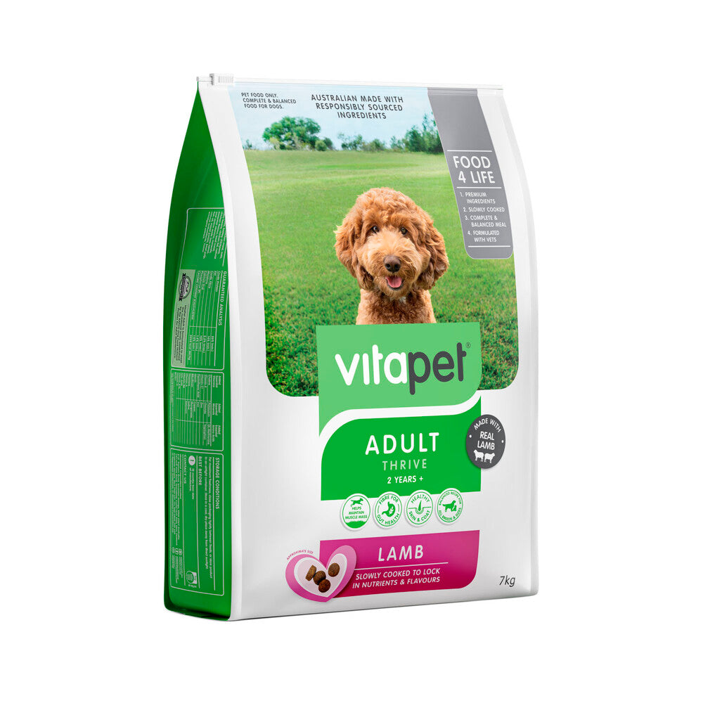Vitapet Dry Dog Food Adult Lamb - 7kg