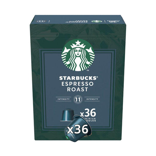Starbucks By Nespresso Espresso Roast Intensity 11 Coffee Pods Capsules - 36 pack