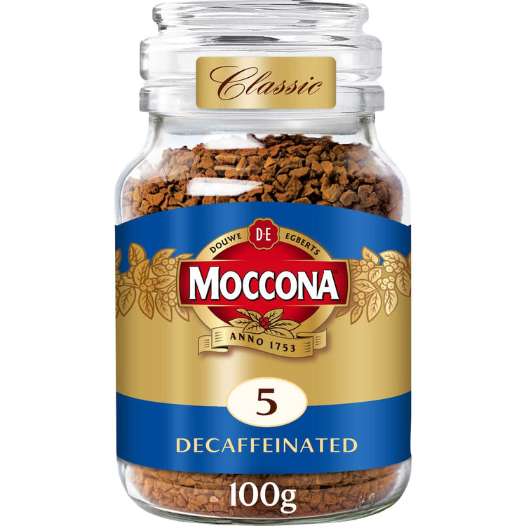 Moccona Freeze Dried Instant Coffee Classic Decaffeinated 100g