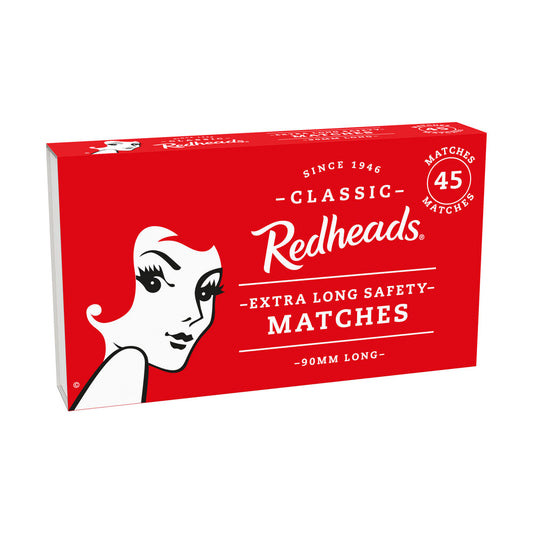 Redheads Extra Long Safety Matches - 45 pack