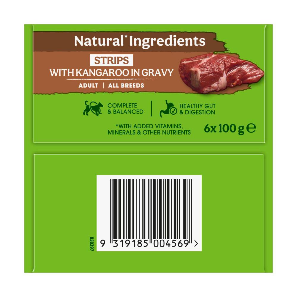 Nature's Gift Strips Kangaroo Dog Food 100g - 6 pack