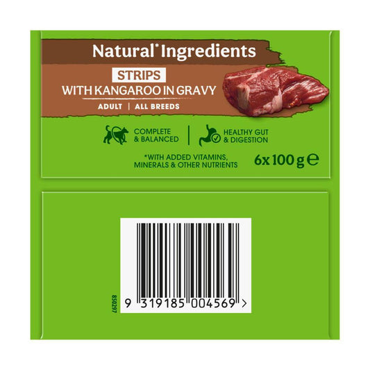Nature's Gift Strips Kangaroo Dog Food 100g - 6 pack