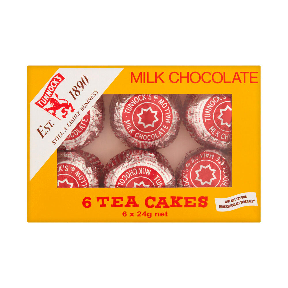 Tunnock's Tea Cakes Milk Chocolate 6 Pack - 126g
