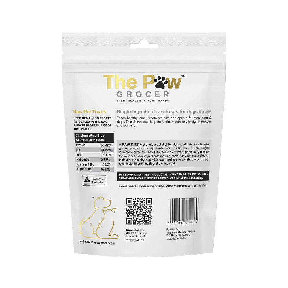 The Paw Grocer Freeze Dried Chicken Wing Tips Dog Treat - 90g
