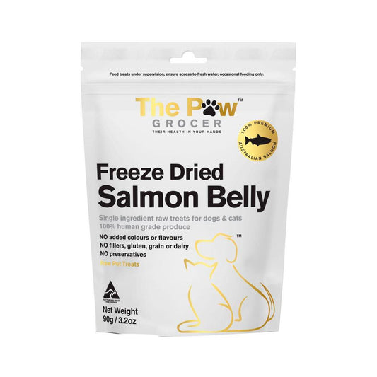 The Paw Grocer Freeze Dried Salmon Belly With Fins Dog Treat - 90g
