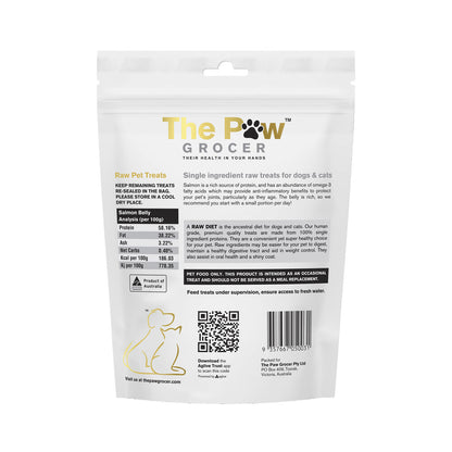 The Paw Grocer Freeze Dried Salmon Belly With Fins Dog Treat - 90g