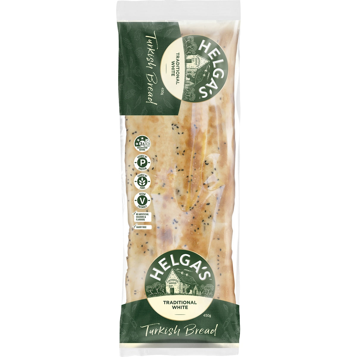 Helga's Turkish Bread White 450g