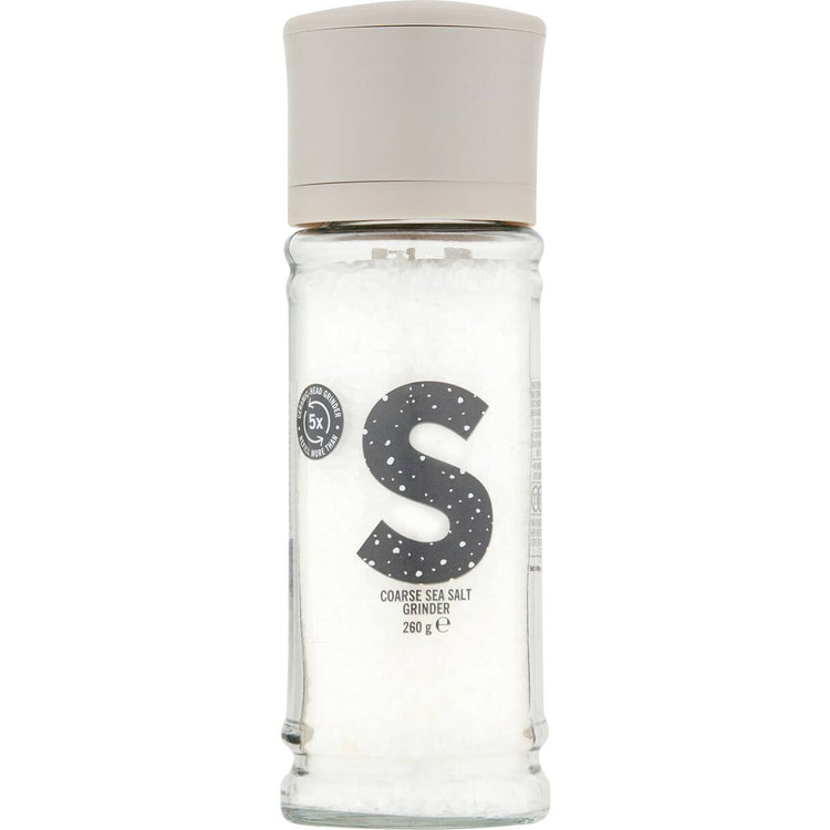 Natural Large Sea Salt Grinder 260g