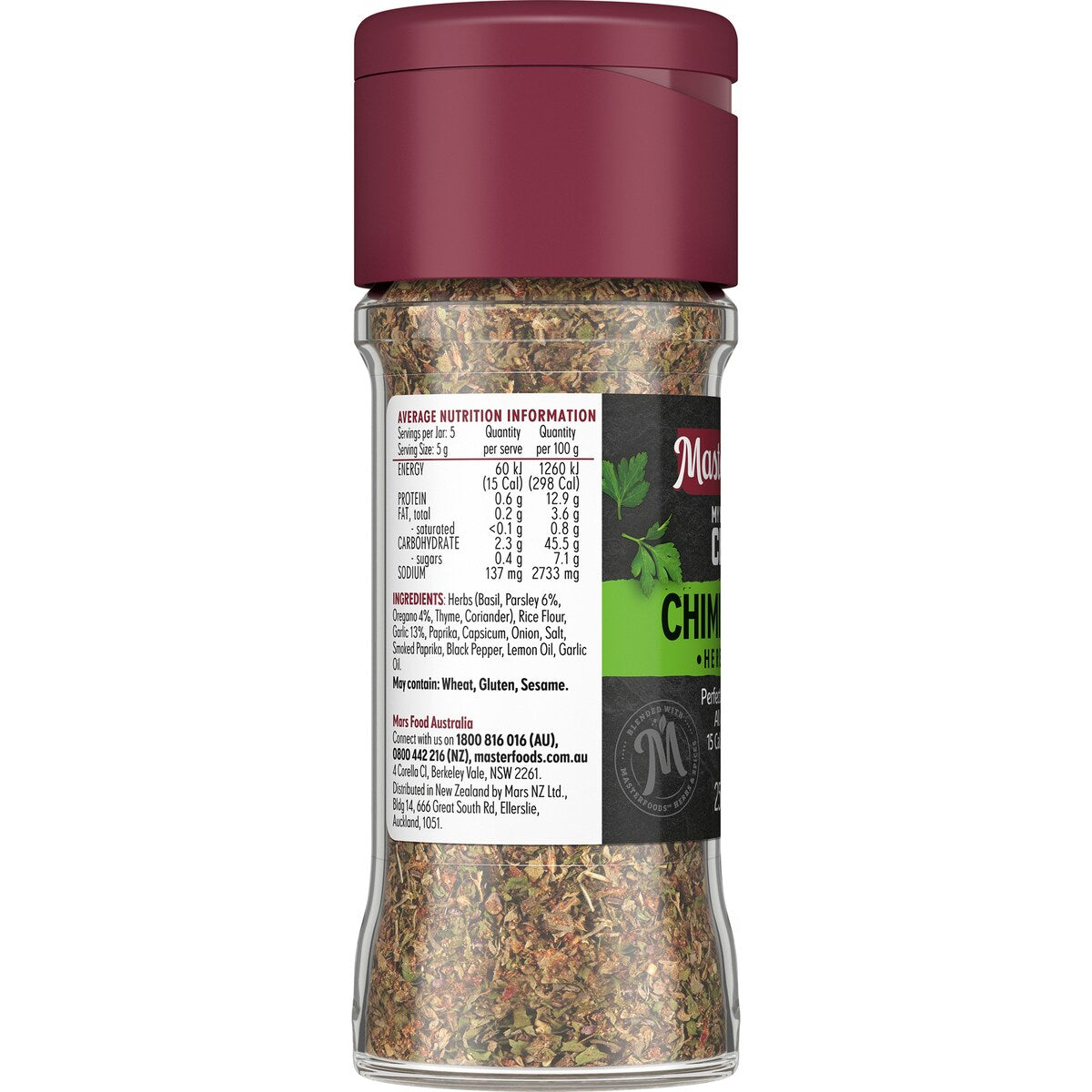 MasterFoods My Muscle Chef Chimichurri Herb Blend 25g